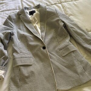 Banana Republic Black and White Blazer Jacket